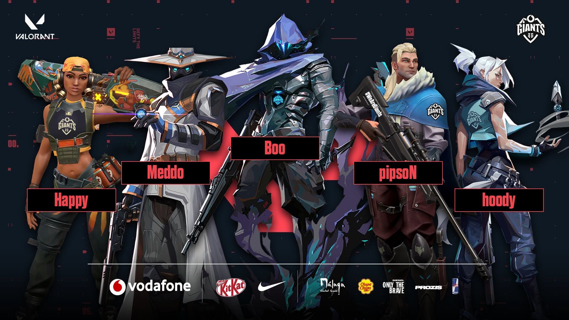 Vodafone Giants Anuncia Nova Line Up Valorant Zone