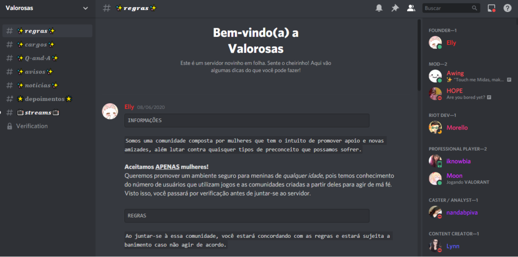 SERVIDOR NO DISCORD VALORANT 