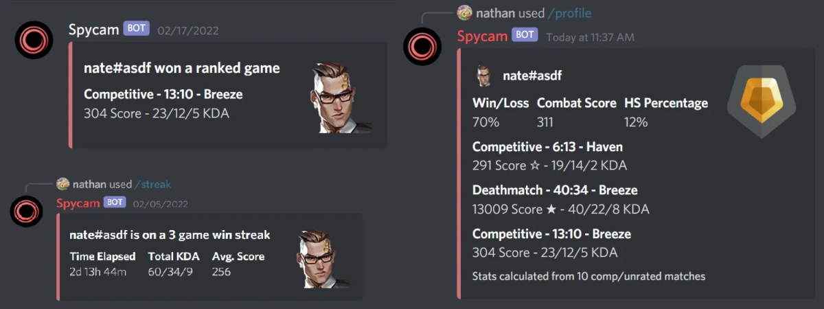 Spycam VALORANT Discord Bot