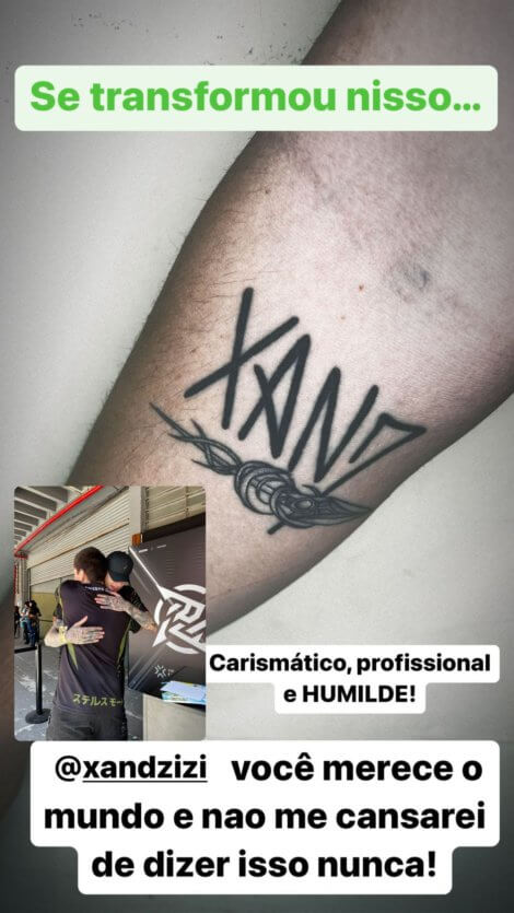 CS:GO: torcedor tatua autógrafo de FalleN