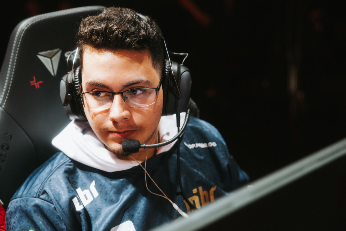 Joao "jzz" Pedro of MIBR prepares to compete during Week 5 of 2023 VCT Americas at the Riot Games Arena on April 29, 2023.