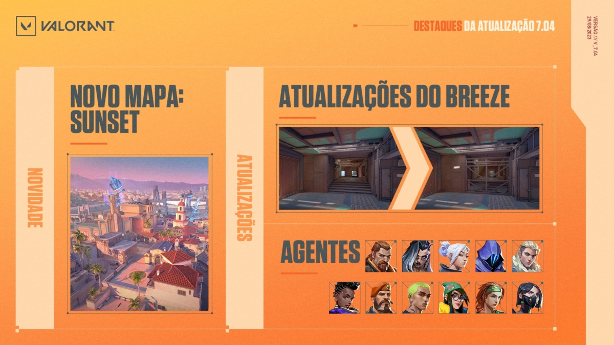 VALORANT: Imagens e data de lançamento do mapa Sunset - Mais Esports