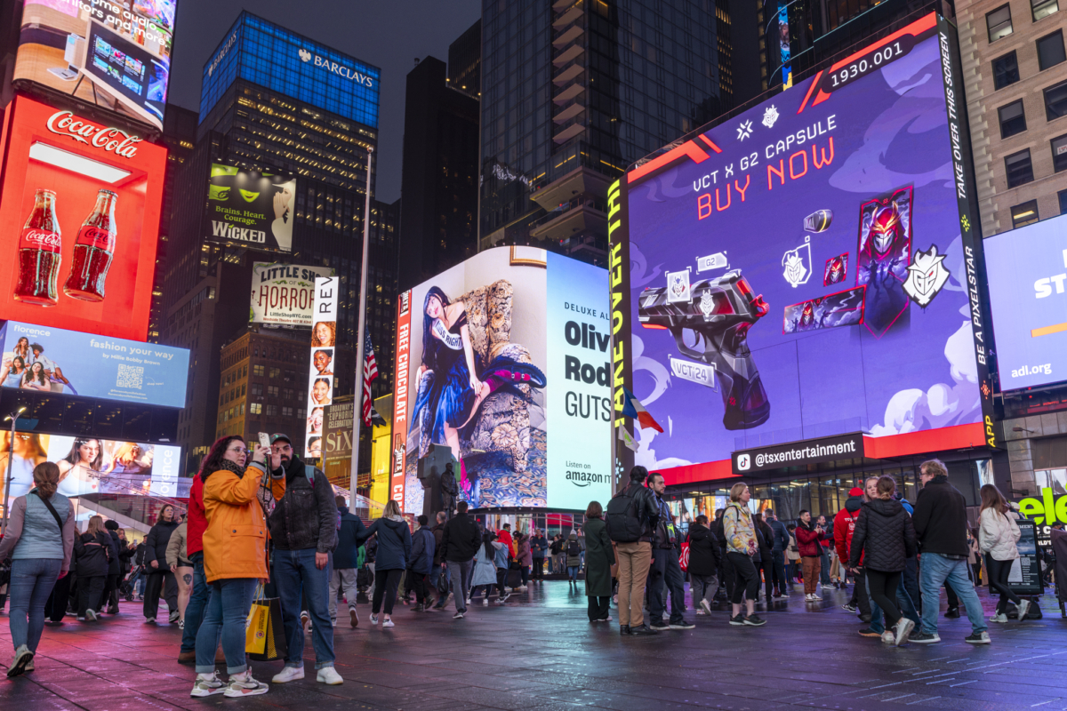 G2 vende seu pacote de times na Times Square